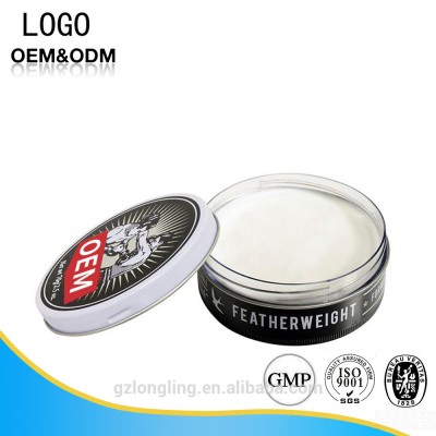 Wholesale Strong hold high quality OEM or own brand barber Water Soluble long lasting hair edge control hair pomade men in cans