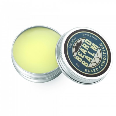 Hot Selling Customized Logo Organic Mustache Care Beard Wax Balm With Natural Organic Oil for men 30g